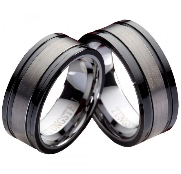 Partnerringe Wolframringe PW106 ohne Stein